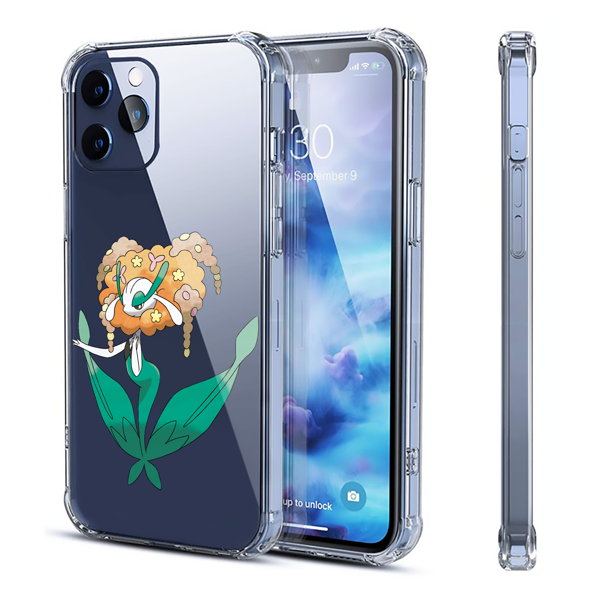 （画像用） ポケットモンスター Pokémon 【iPhone 12シリーズ対応】透明スマホケース（クリアソフトケース）